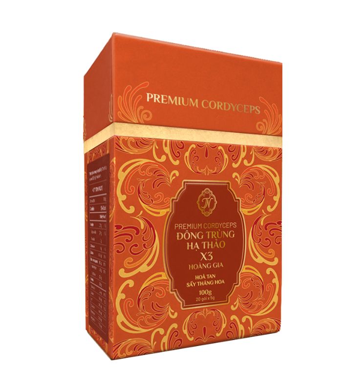 Đông trùng hạ thảo x3 hoÀng gia hòa tan sấy thăng hoa